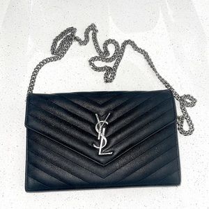 YSL Matelasse Chain Wallet